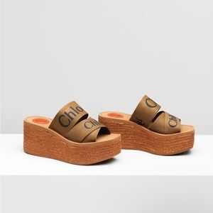 Chloe Woody Wedge Mule